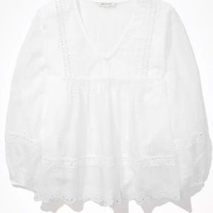 American Eagle Embroidered Blouse